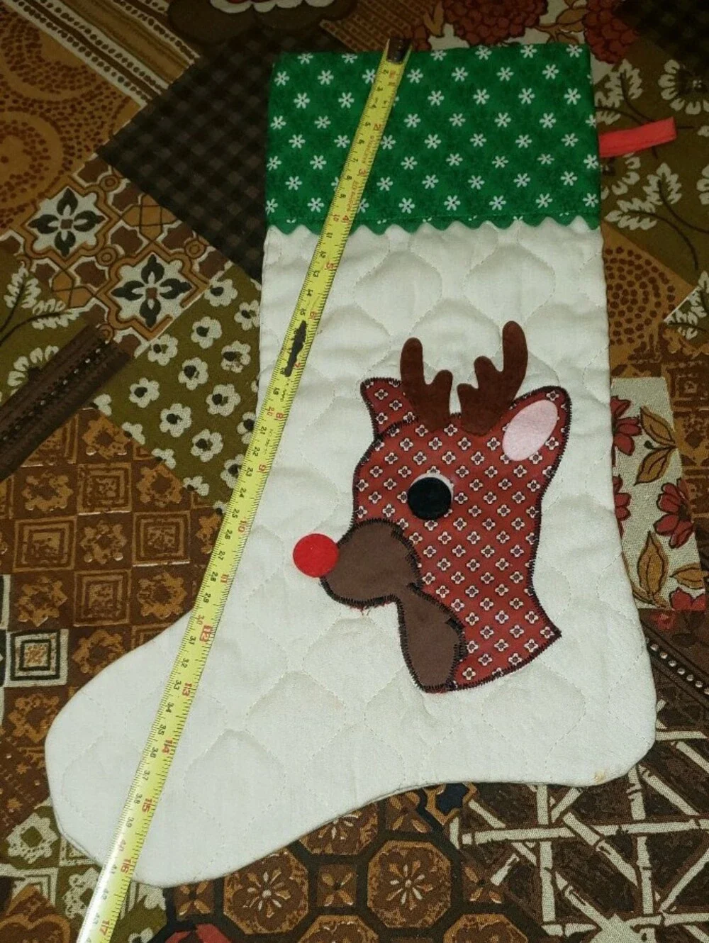 Handmade vintage quilted